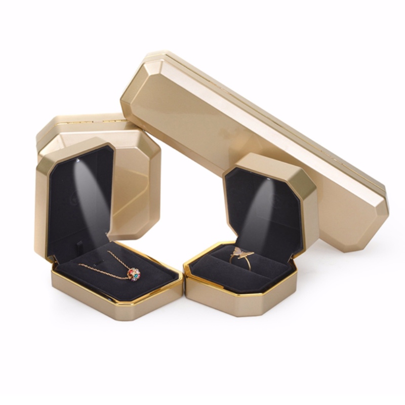 FL-PA0006 plastic sieradendoosje met LED verlichting