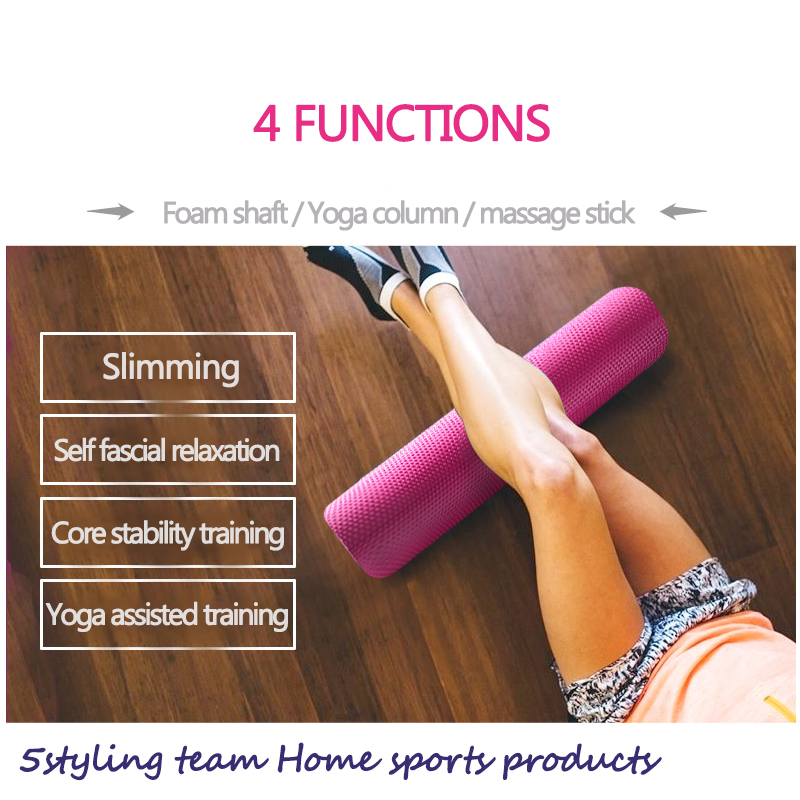 Yogakolom 30/45/60 / 90cm Fitnessschuimschacht zeshoeks solide drijvende komma Pilates-kolom