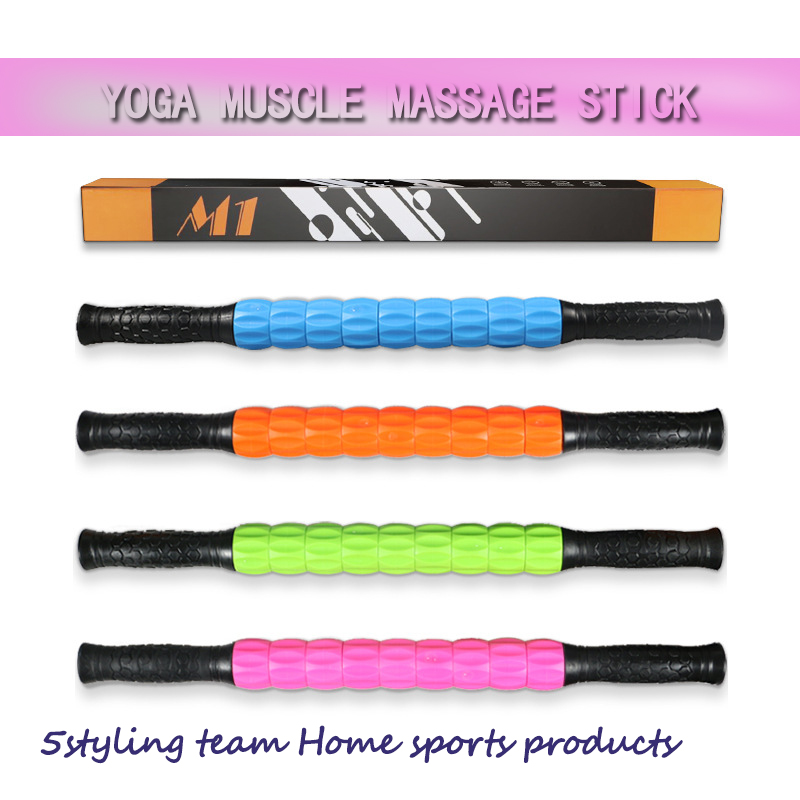 Fitness spiermassagestick Yoga diepe spierontspanning massage-as privé-opleiding fascia roller gear massagestok
