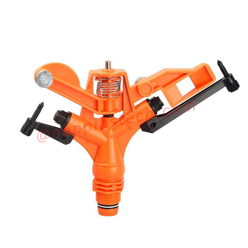 3\/4 inch landbouwgewassen automatische irrigatiegereedschap 1 inch gazon Sproei-irrigatie Plastic 360 graden roterende impulssproeiers
