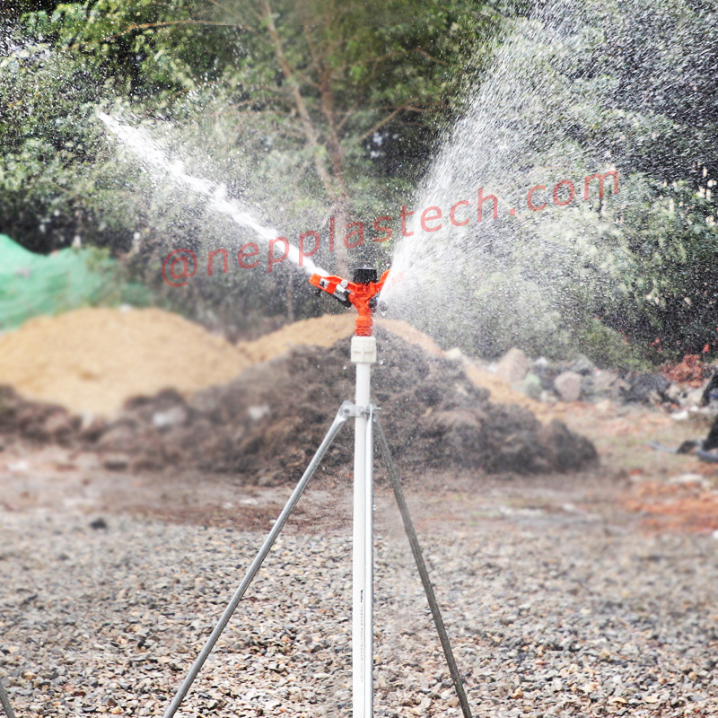 3\/4 inch landbouwgewassen automatische irrigatiegereedschap 1 inch gazon Sproei-irrigatie Plastic 360 graden roterende impulssproeiers