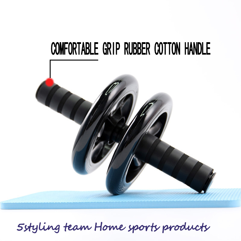 Nieuw buikwiel, gezond buikwiel, dubbel wiel, mute, kleine roller, fitnessapparatuur voor binnen, manicure lijnoefening, afslanken