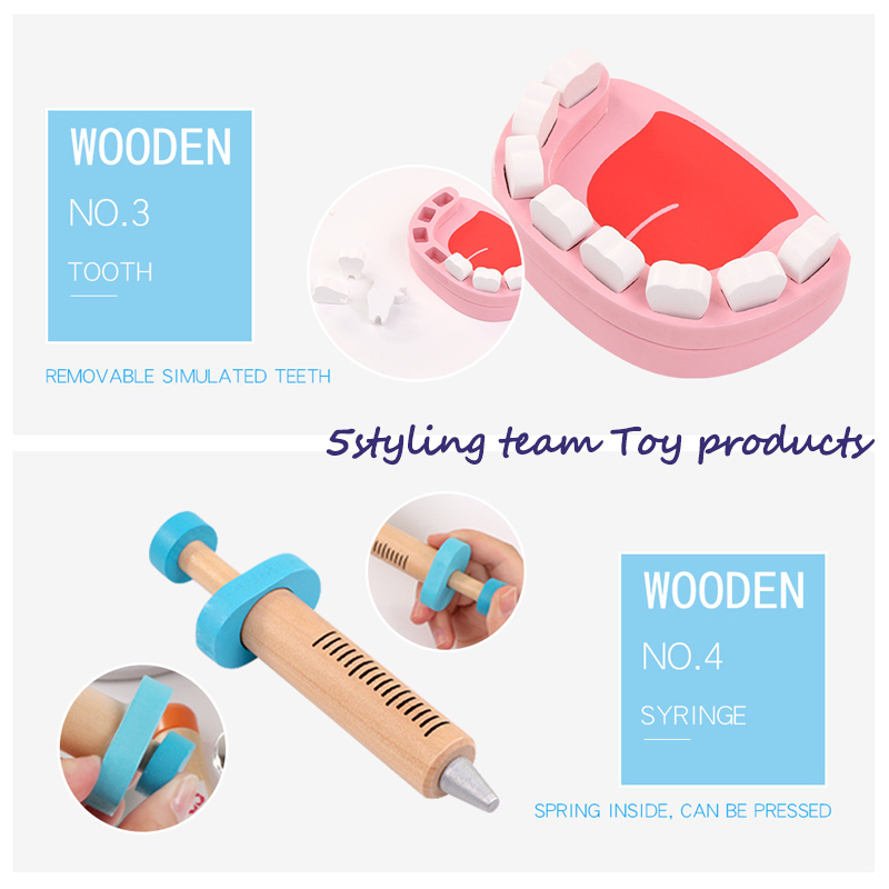 Waszak simulatie draagbare arts verpleegkundige rol simulatie spelen het spel van een huis expert houten speelgoed