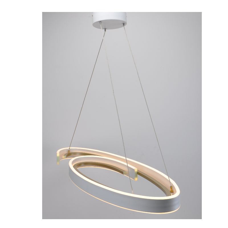 led hanger lamp met spoorvorm, licht op en neer