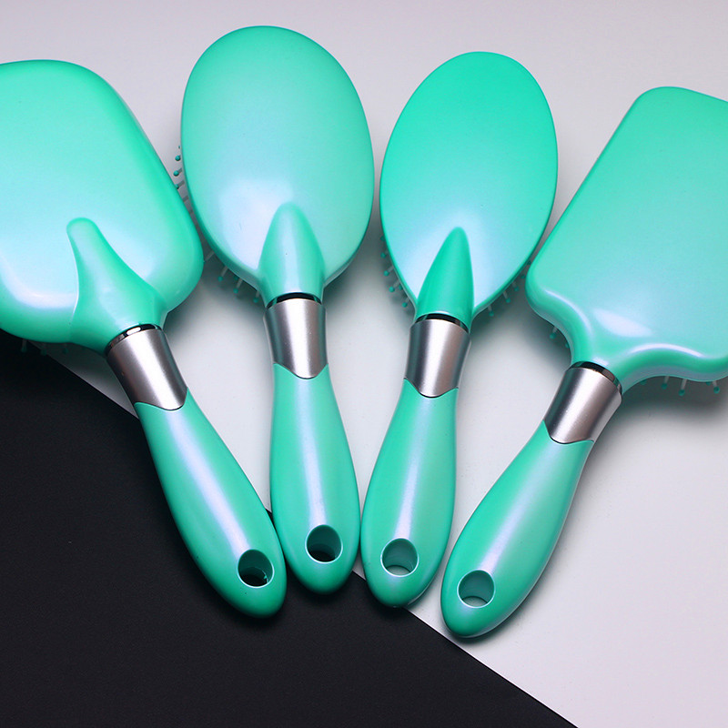 Luxe Ontplooiende Mermaid shell haarborstel Elektrotelling van haarborstel Floral Hair Combs haarschoonheid Highlight Combs voor haarklipper