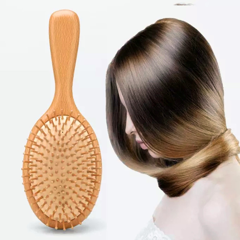 3 Stuk Comb kit Scalp massage airbag curl kammen anti-statisch luchtkussentussen houten kam op maat