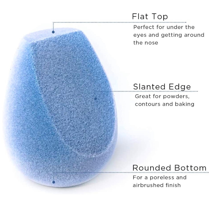 Hot Selling Microfiber Fusion Sponge, 4-delige make-upsponset, latexvrije, onberispelijke make-upblender voor stichtingen, poeders en crèmes