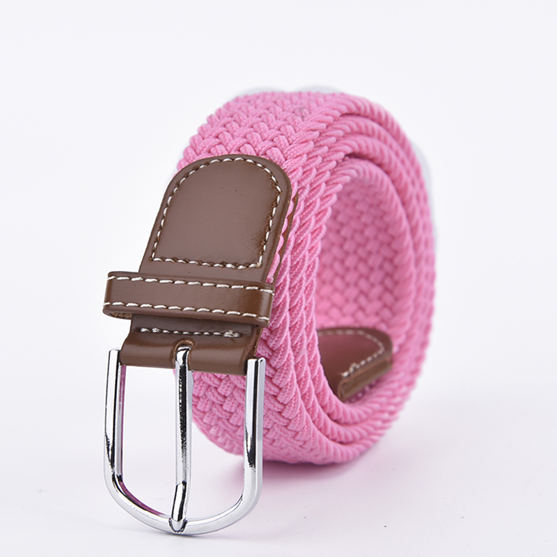 Hoge kwaliteit gevlochten kleurrijke slanke damesriem voor kleding
