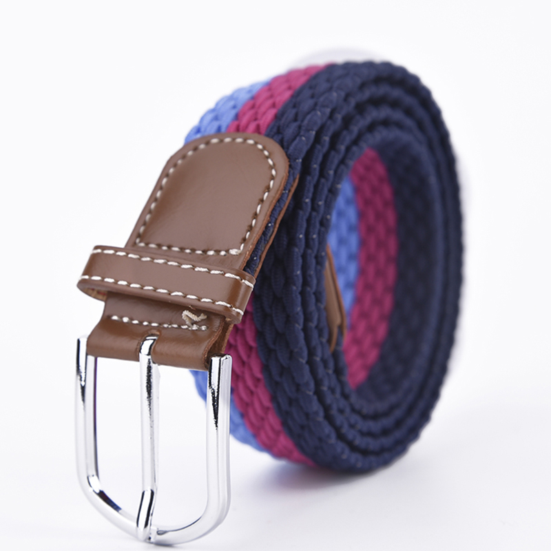 Groothandel Amazon heren gevlochten stof elastische geweven stretch jeansriemen