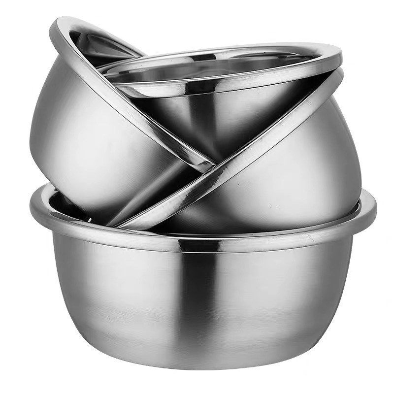 Keukengereedschap Stainless Steel 201/304 Vaste en Duurzame Basin Thin Edge Basin Salad Mixting Bowl