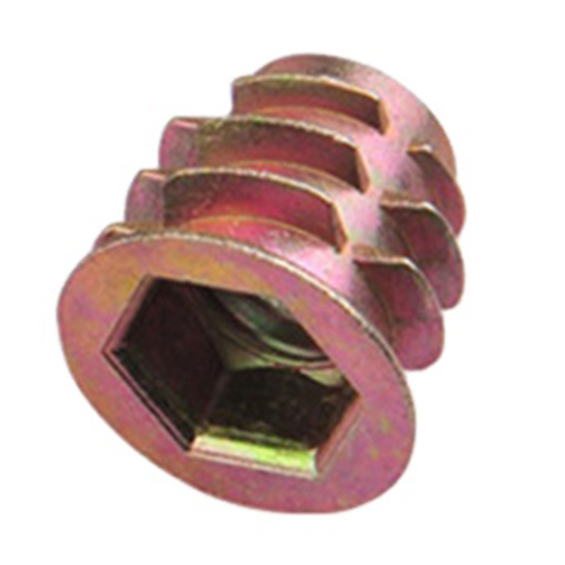China leveren van goede kwaliteit insert meubelmoer met geplateerde ring messing