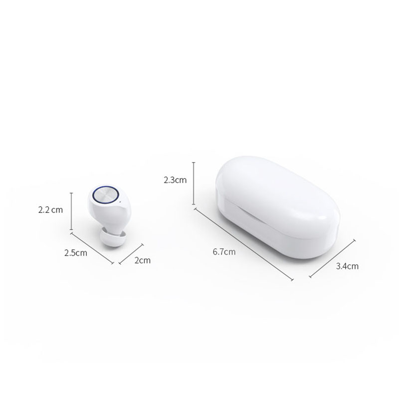 TWS Bluetooth-oortelefoon TW60 HD Geluidskwaliteit Mini Design Touch-bediening