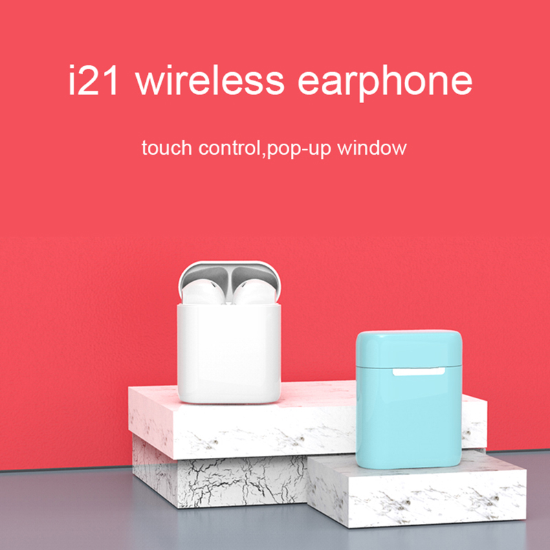 TWS Bluetooth-oortelefoon i21 HD Geluidskwaliteit Aanraakbediening