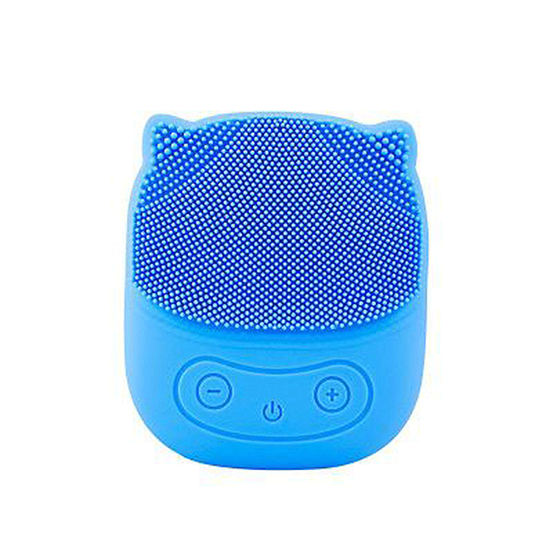 Waterdichte draagbare gezichtsreinigingsborstel Silicone Sonic Vibration Mini Cleaner Diepe poriënreiniging Huidmassage gezichtsborstel
