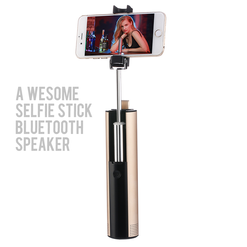 S621 Selfie Stick voor draadloze luidspreker Gemakkelijk mee te nemen