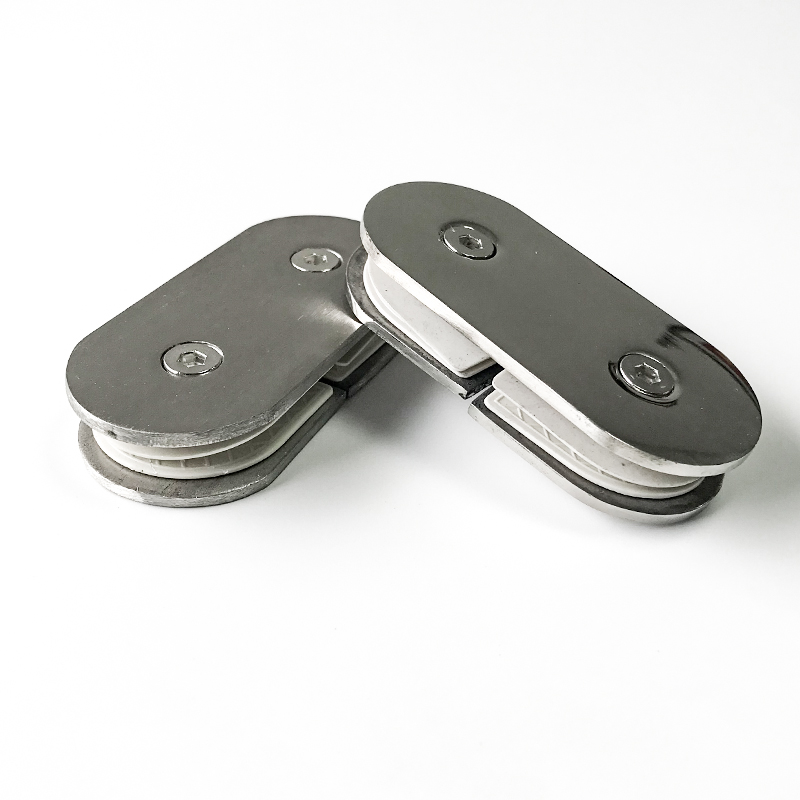 Badkamer klem Badkamer glazen deur klem Roestvrij staal badkamer scharnier Dubbel open badkamer deur klem 2