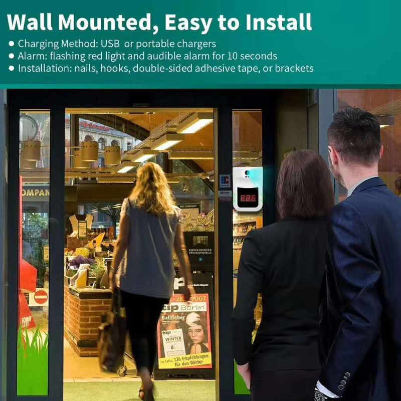 2020 Nieuwe producten Wall Mounted Infrarood Thermometer for Human Body