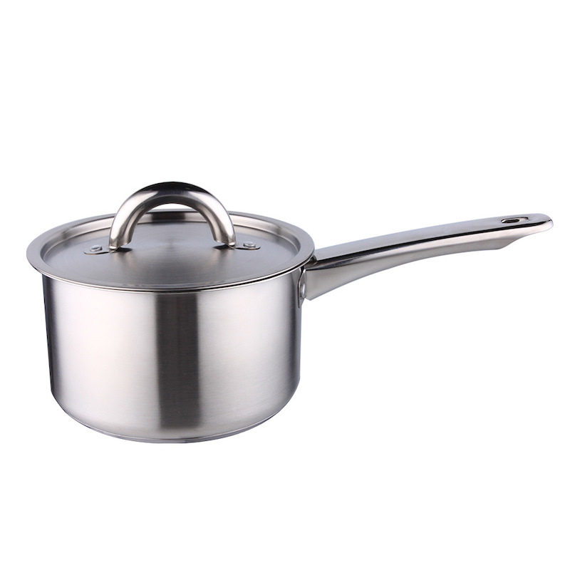 STAINless STEEL MILK POT MET LID