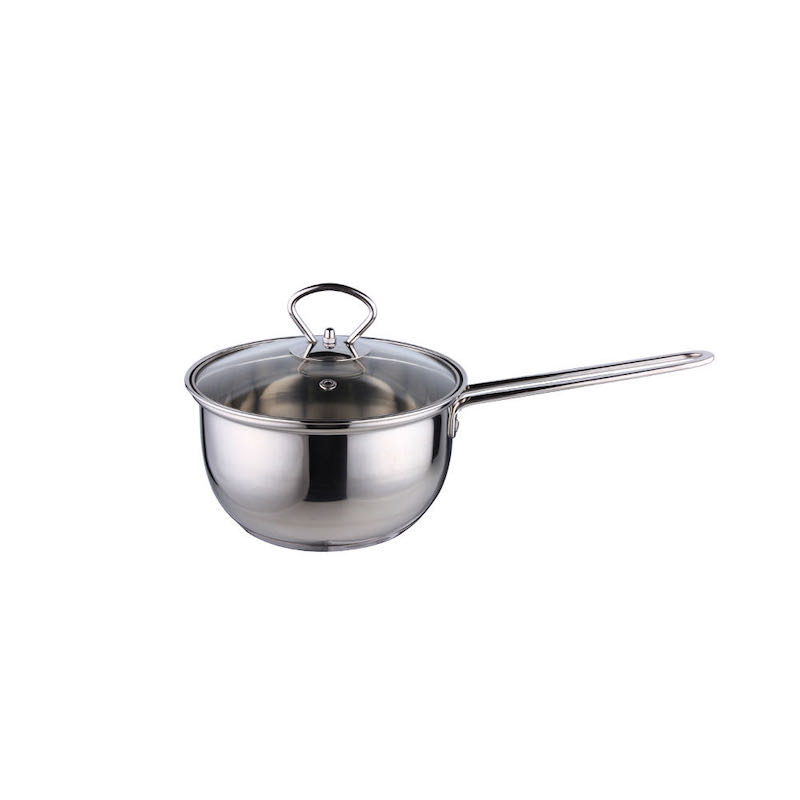 STAINless STEEL MILK POT MET LID
