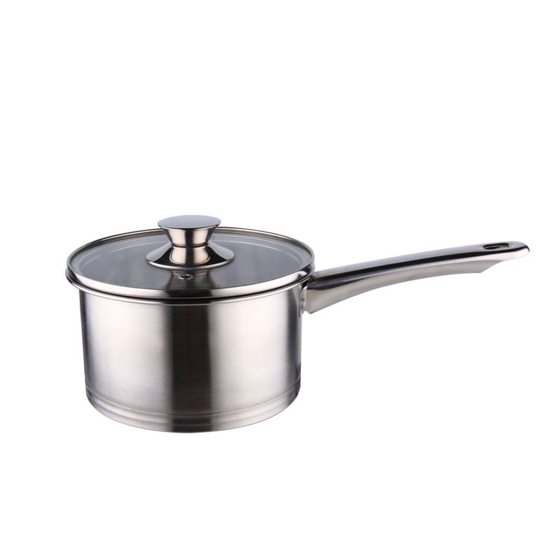 STAINless STEEL MILK POT MET LID