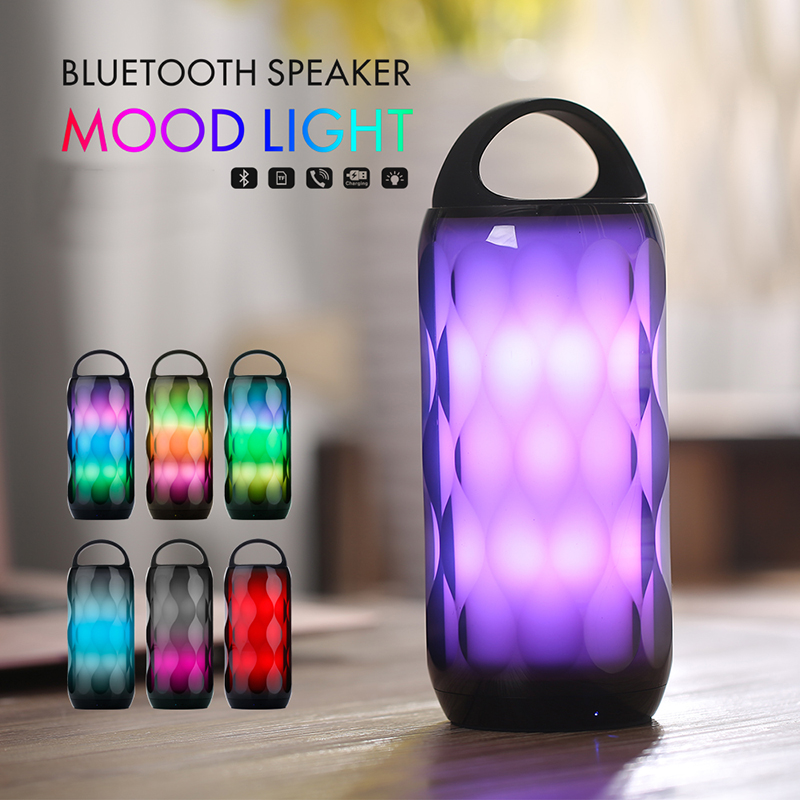 Draadloze luidspreker Mood Light Bluetooth kleine luidsprekers met TF-kaartsleuf Mini-luidspreker
