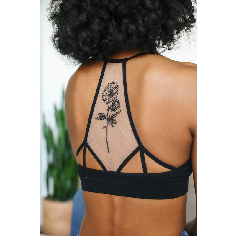 GA-5543 Bloem Bloom Tattoo Mesh BRALETTE