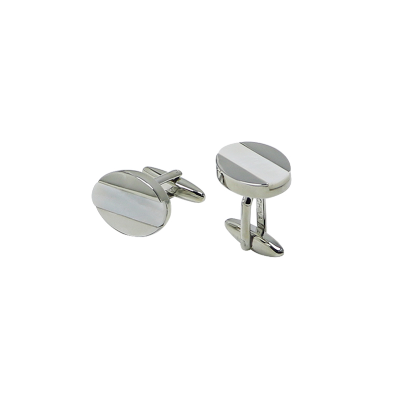 Moeder van Pearl Oval Custom Men's Cuff Links