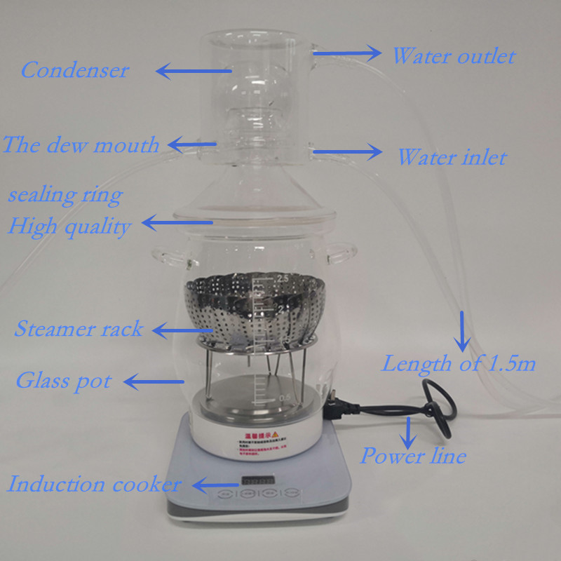 Senyda distilleerder plantenextract pure dauwmachine