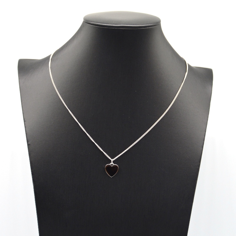 Roestvrij stalen hartvormige hanger ketting rfbnck0177