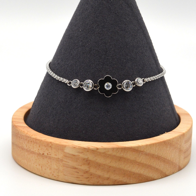 Roestvrij stalen bloemenarmband RFBBG1778