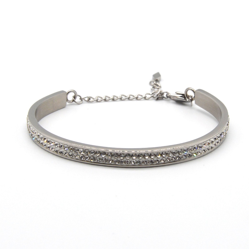 Steen van roestvrij staal Bangle rfbb0075
