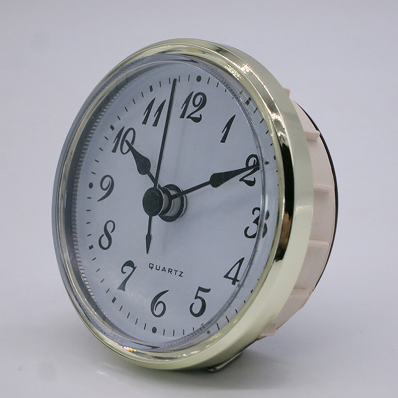 70mm gouden frame witte onderste ronde klok insert