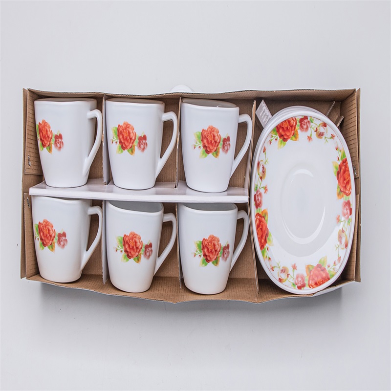Set voor het diner van glas van opal --220CC CUP SET