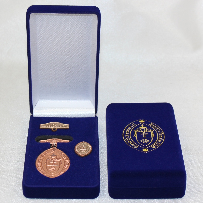 Item D-17L ronde vorm Velvet Box voor munt, ketting ^ badge, mm.60*113*25, gewicht over 56g