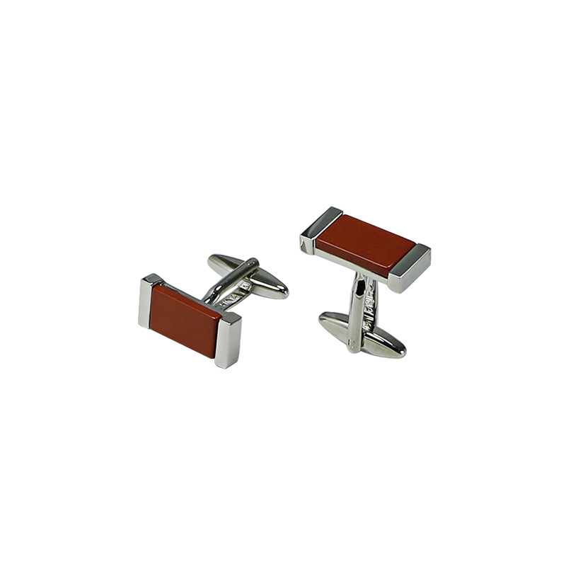 Detacheren van Garden Floor Silvertone Cuff Links