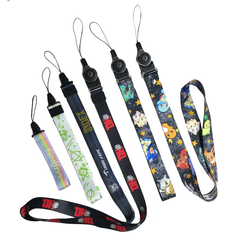 Directe verkoop twee in een afneembare Lanyard Mobile Phone Lanyard zijden scherm lanyard hot transfer lanyard professionele aanpassing
