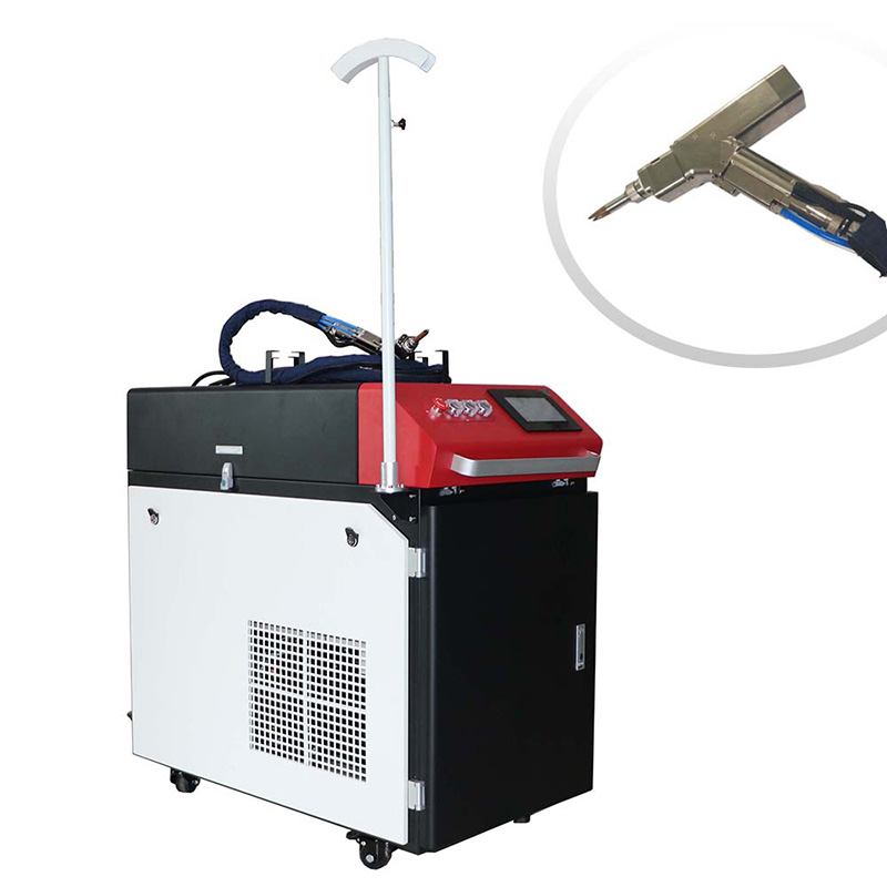 Met Wobble head handheld hoge kwaliteit automatische fiberlaser lasmachine voor roestvrij staal ijzer aluminium koper messing