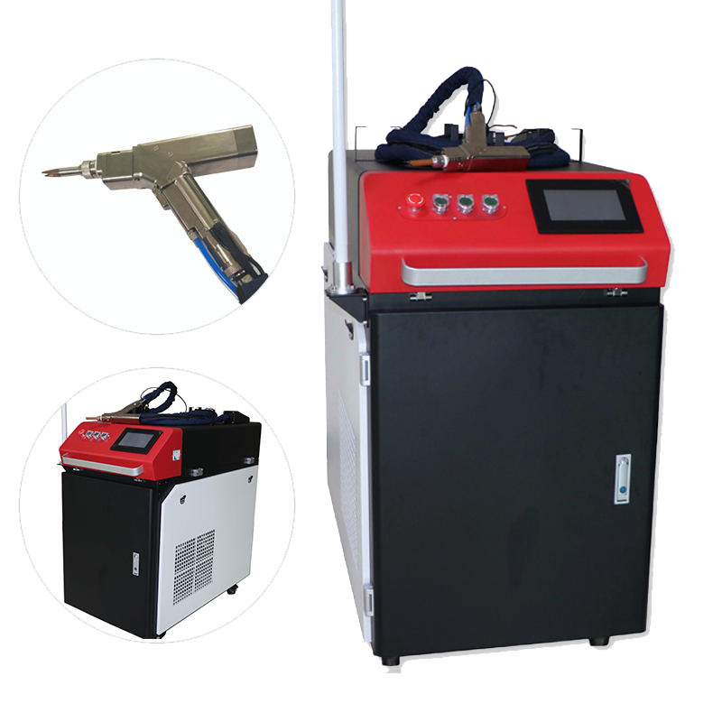 Tuimelkop 1000W Handheld glasvezellaser met tuimelkop voor roestvrij staal aluminium koper ijzer metalen