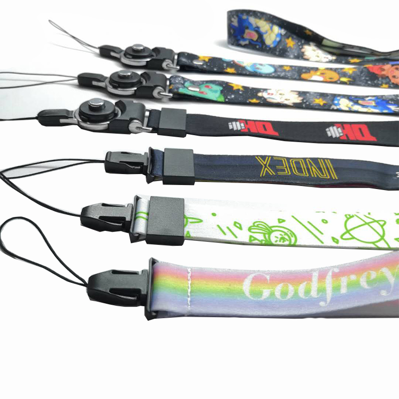 Directe verkoop twee in een afneembare Lanyard Mobile Phone Lanyard zijden scherm lanyard hot transfer lanyard professionele aanpassing