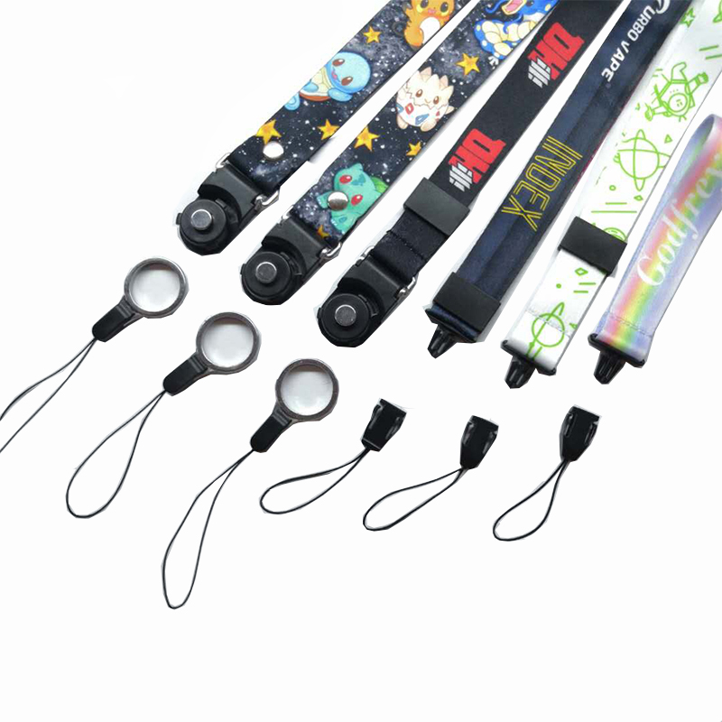 Directe verkoop twee in een afneembare Lanyard Mobile Phone Lanyard zijden scherm lanyard hot transfer lanyard professionele aanpassing