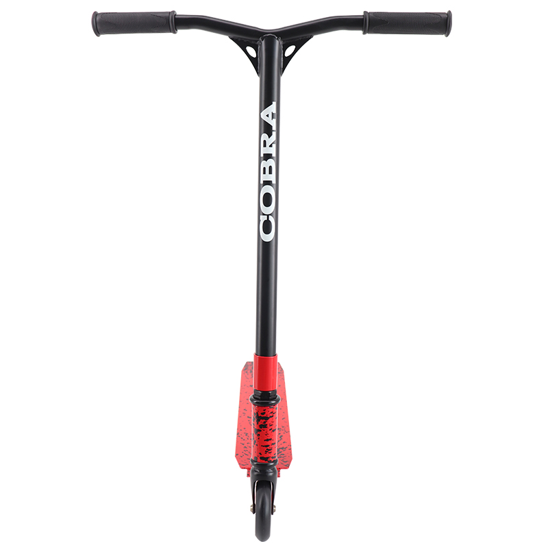 goedkope stuntmoter (spatter rood/zwart)