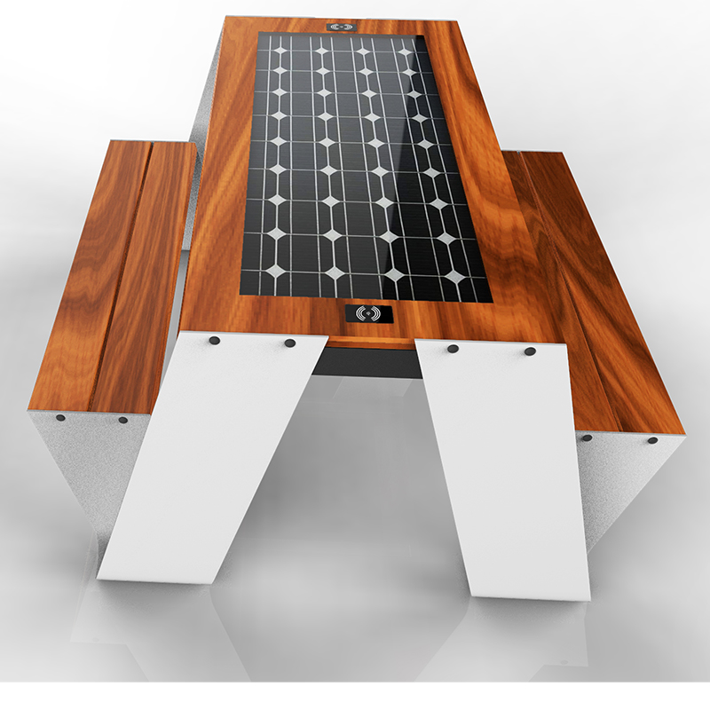 USB-telefoonlader Outdoor straatmeubilair Zonne-energie Smart Panel-tafel