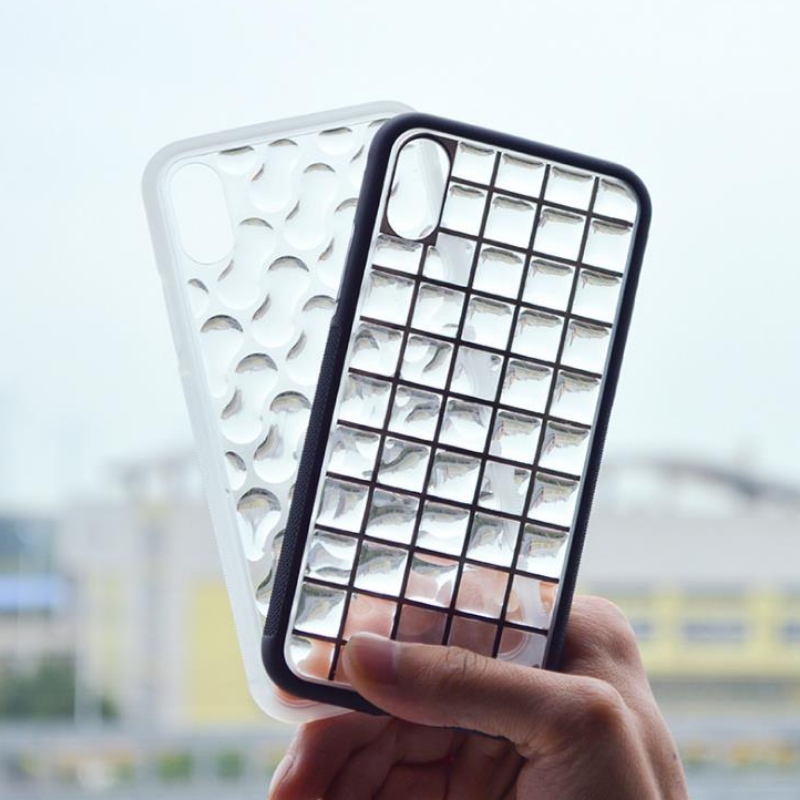 3d Crystal Water drop mozaïek lattice Nail Poolse kristalhelder gelei mobiele telefoon shell IPhoneX