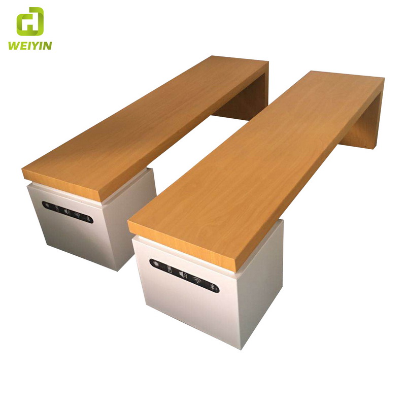 Nieuw ontwerp Smart Solar Garden Furniture Patio Bench voor Park