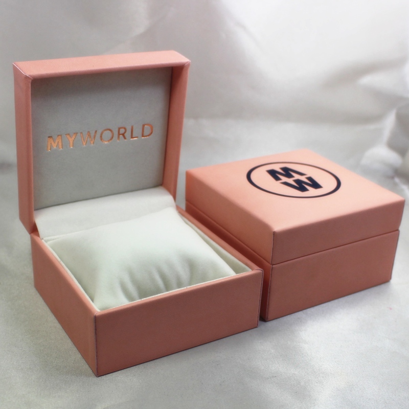 Item V-05 rechthoek Plastic Leatherette Paper box voor horloge.Mm.100*100*60, gewichten over 194g