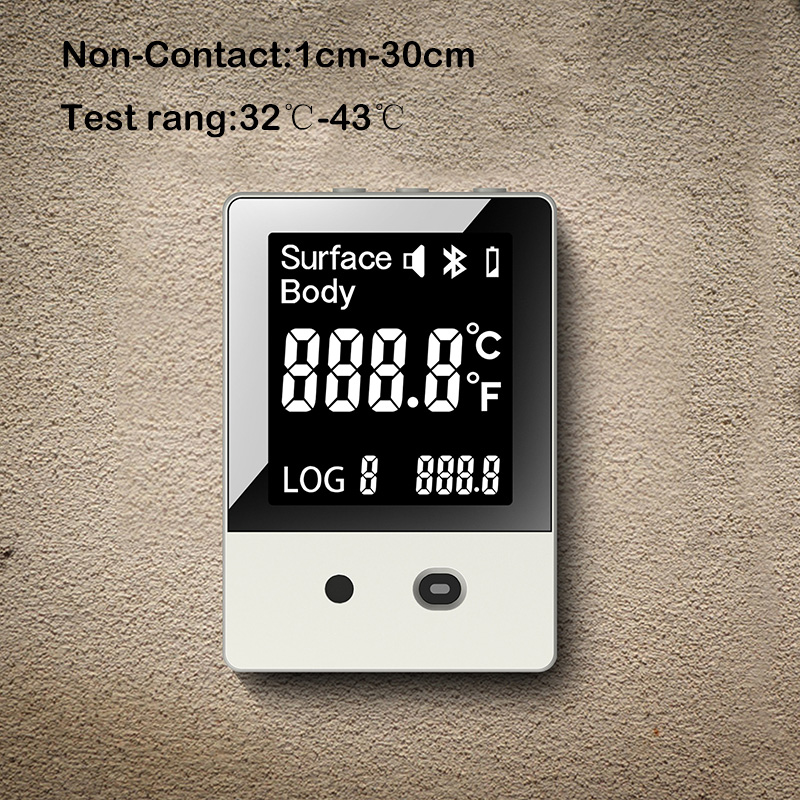 Slimme temperatuur-thermometer Scanner Acht talen uitgezonden