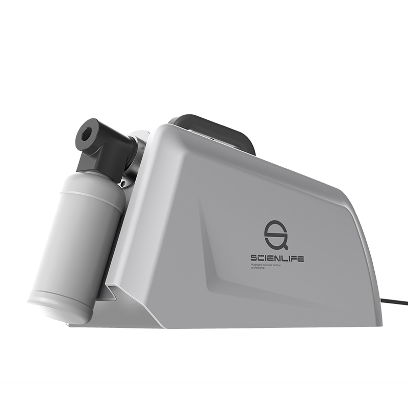 Sterilisator voor waterstofperoxide in droge mist