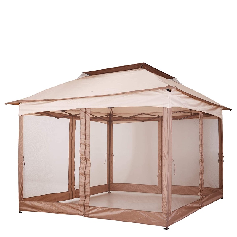 Buitendeur 2-Tier Top Folding Portable Pop Up Gazebo met Zippered Netting