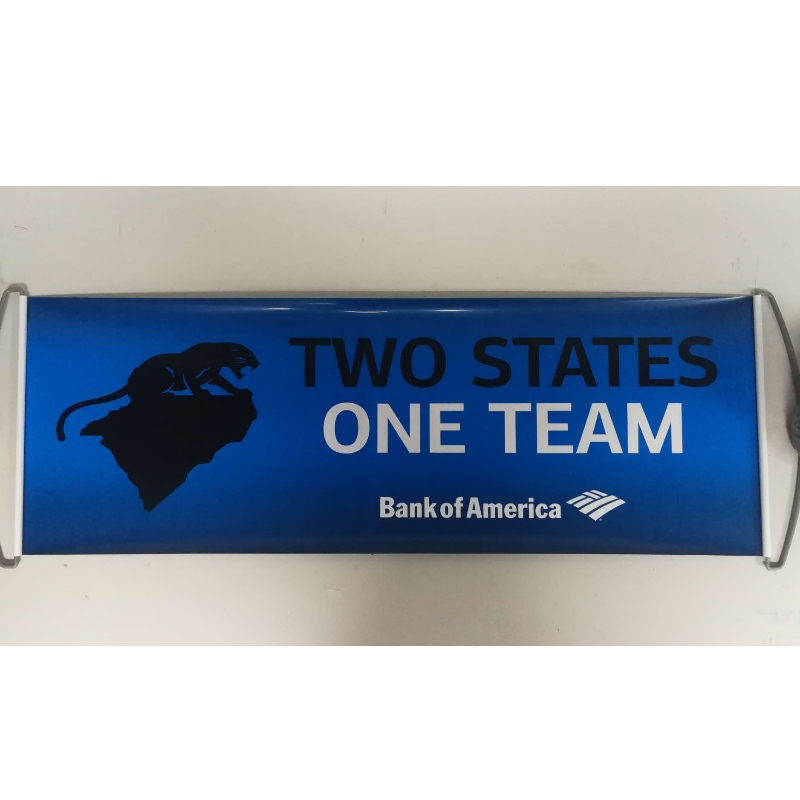 Custom Logo Hand held Roller Banner - Panthers 24x68CM