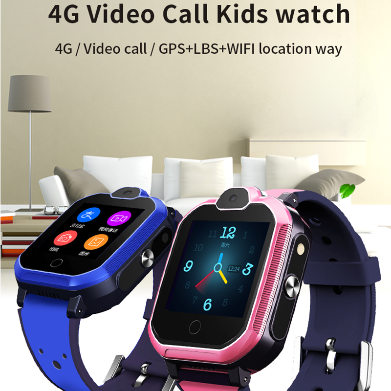 Slim horloge Silicon armband T6 (JYDA149) Heart rate detectie l 4G video call kids watch